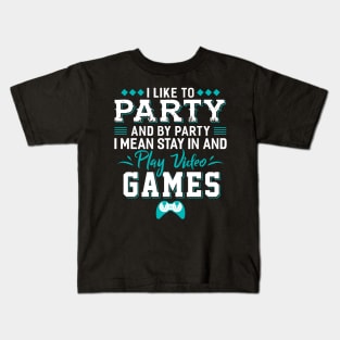 Party Video Games Kids T-Shirt